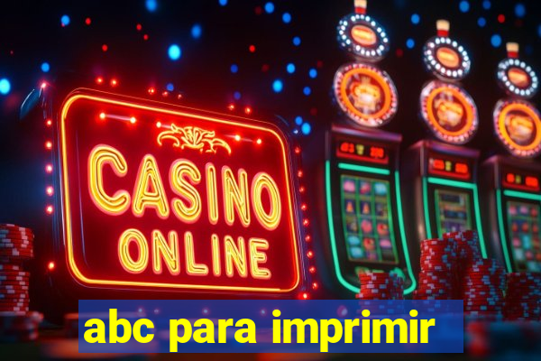 abc para imprimir